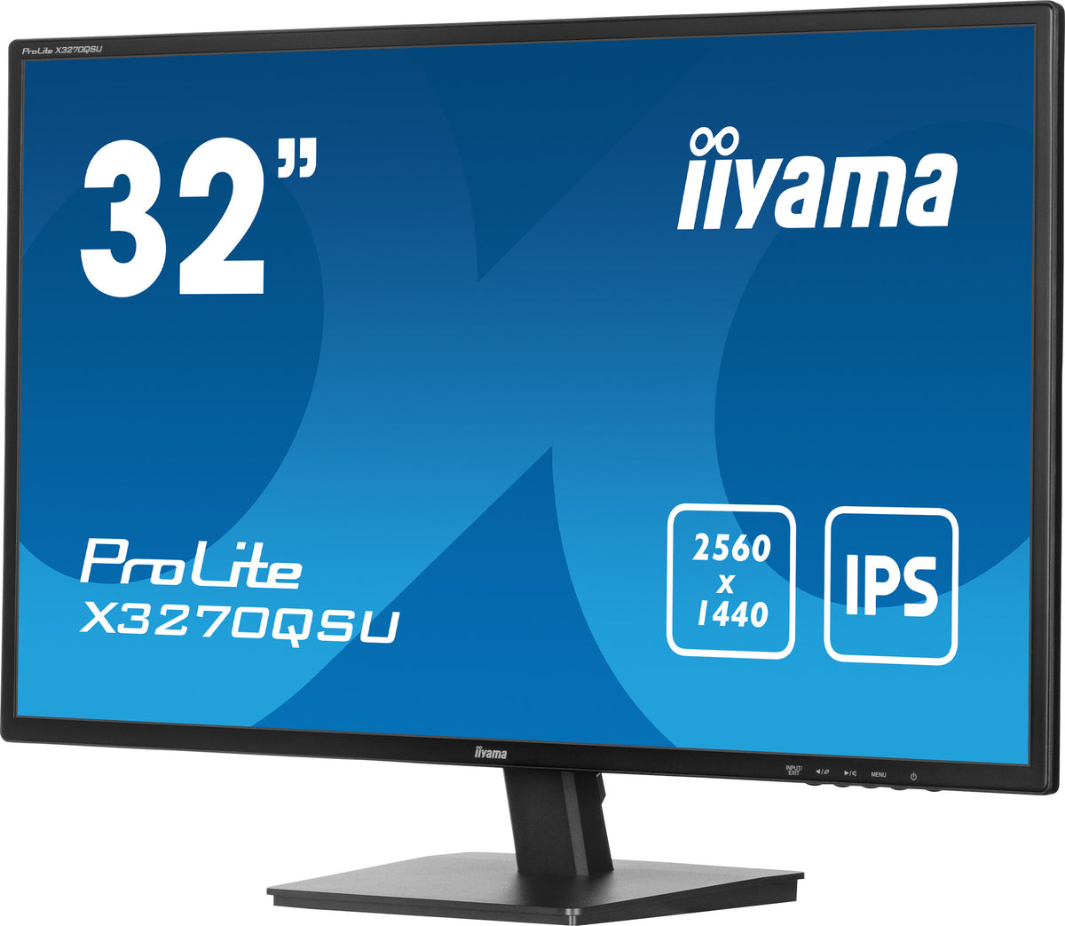 iiyama ProLite X3270QSU-B1 - 81.3 cm (32&quot;) - 2560 x 1440 pixels Wide Quad HD LED Monitor