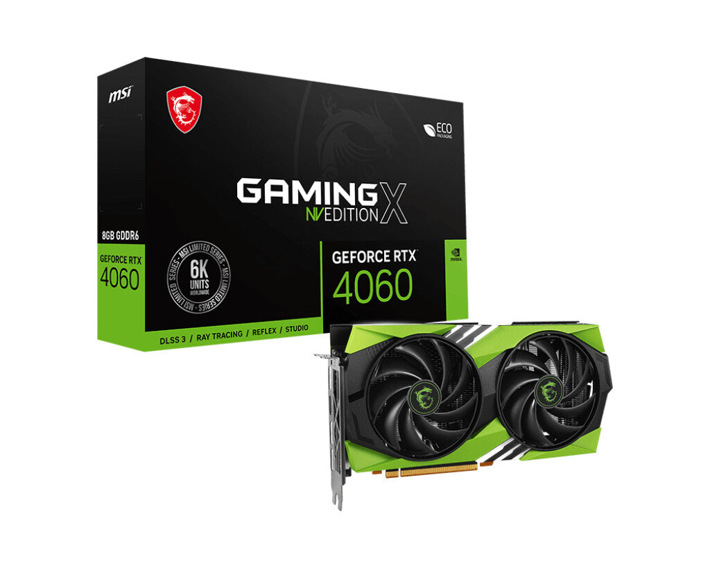 MSI GAMING X NV EDITION - NVIDIA 8 GB GDDR6 GeForce RTX 4060 graphics card