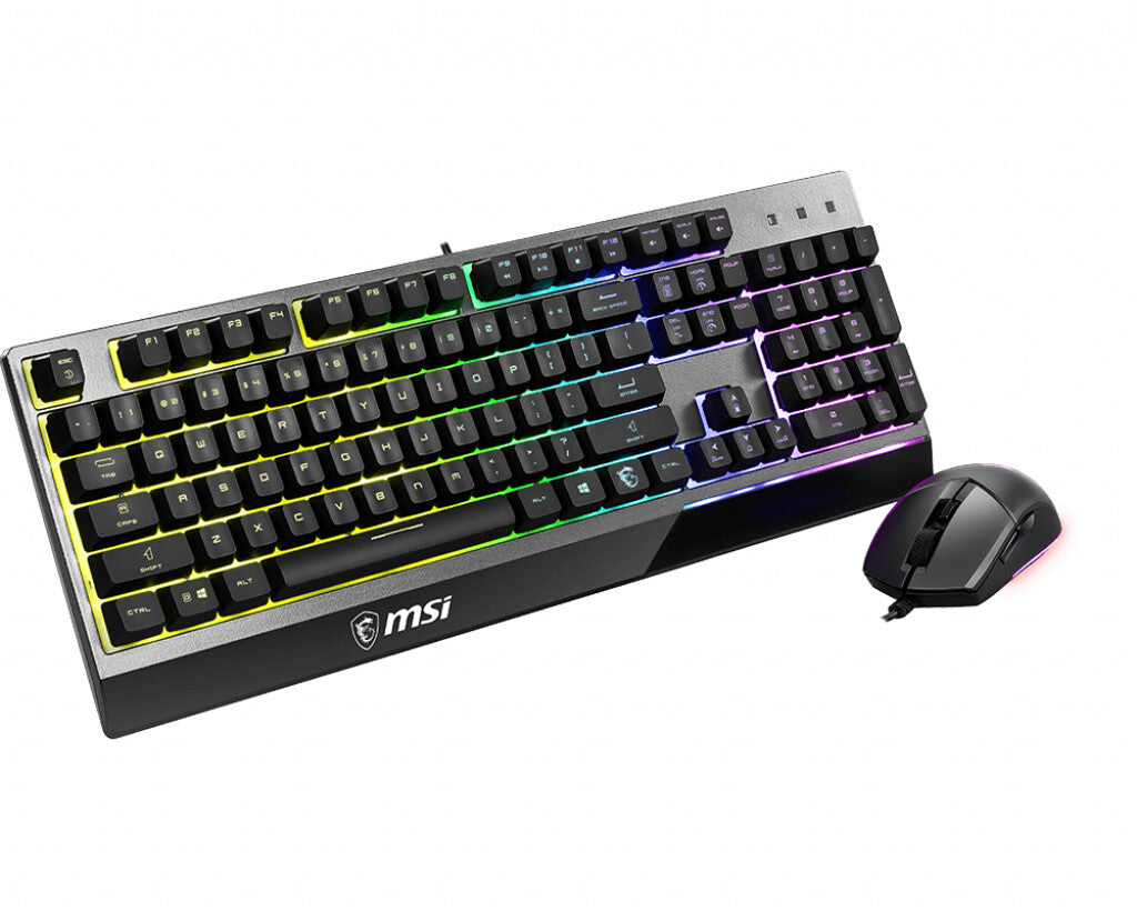 MSI VIGOR GK30 COMBO -  MEMchanical RGB Gaming Keyboard (QWERTZ German) + Clutch GM11 Optical Gaming Mouse - 5,000 DPI