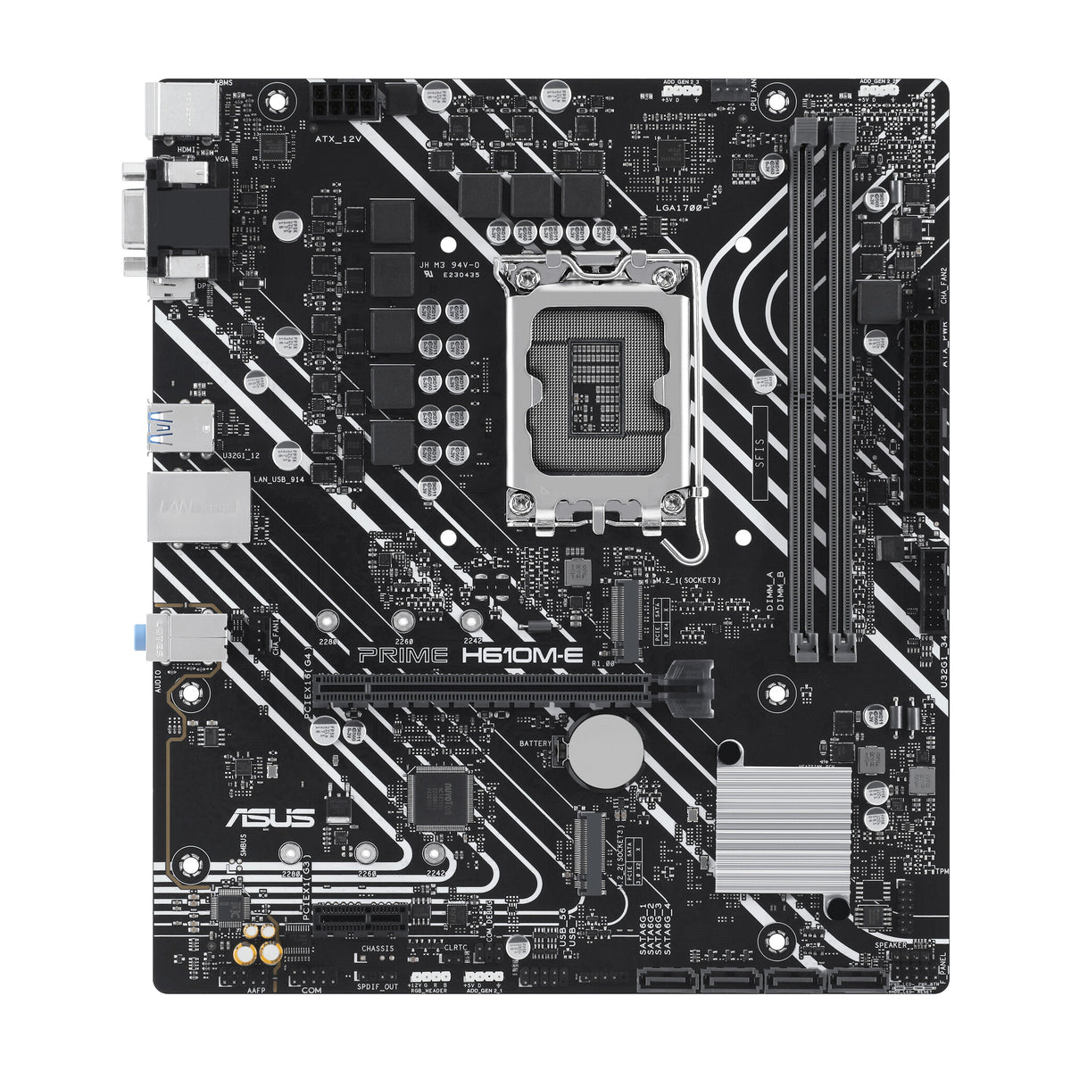 ASUS PRIME H610M-E-CSM micro ATX motherboard - Intel H610 LGA 1700