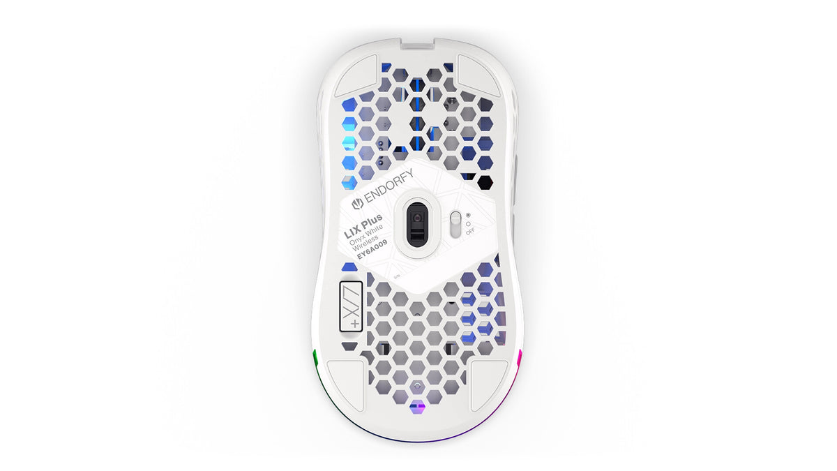 ENDORFY LIX Plus Onyx - USB Type-C Wired + RF Wireless Optical Mouse in White - 19,000 DPI