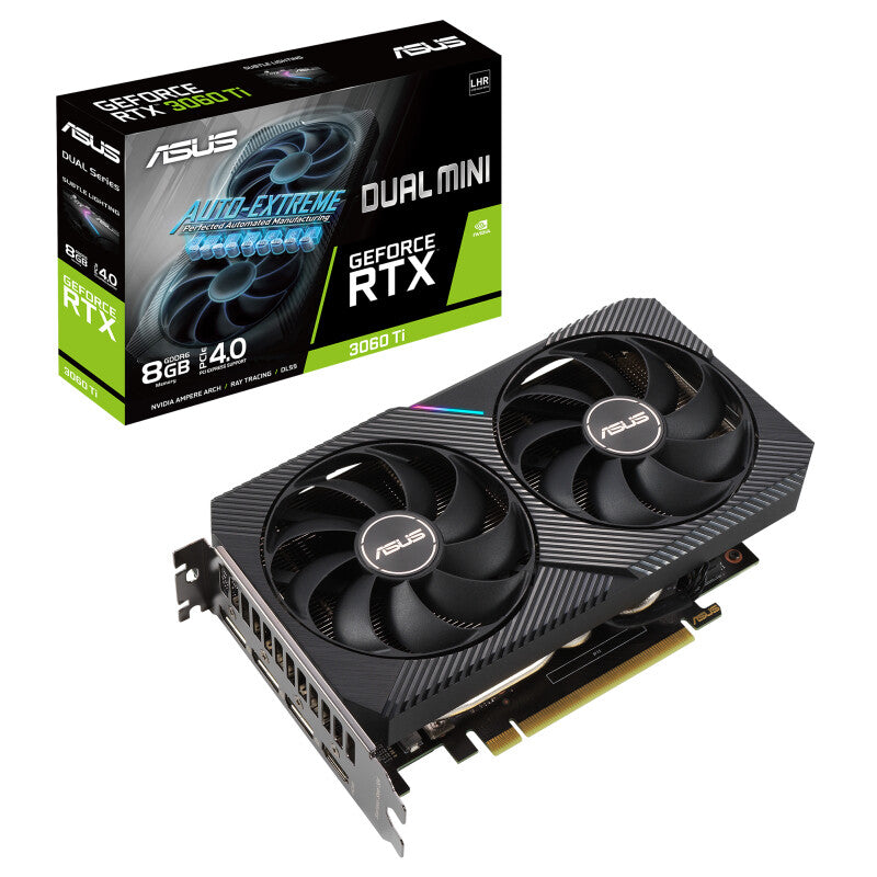 ASUS Dual V2 MINI - NVIDIA 8 GB GDDR6 GeForce RTX 3060 Ti graphics card