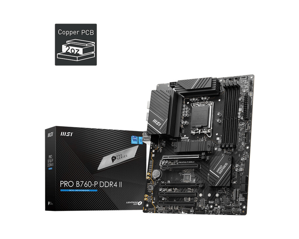 MSI PRO B760-P DDR4 II ATX motherboard - Intel B760 LGA 1700