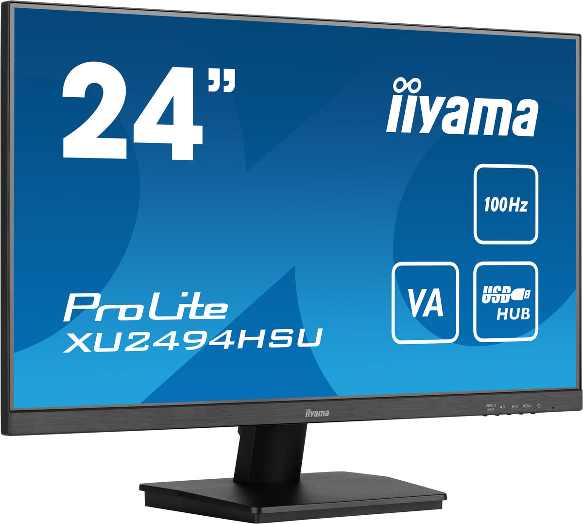 iiyama ProLite XU2494HSU-B6 - 60.5 cm (23.8&quot;) - 1920 x 1080 pixels FHD LED Monitor