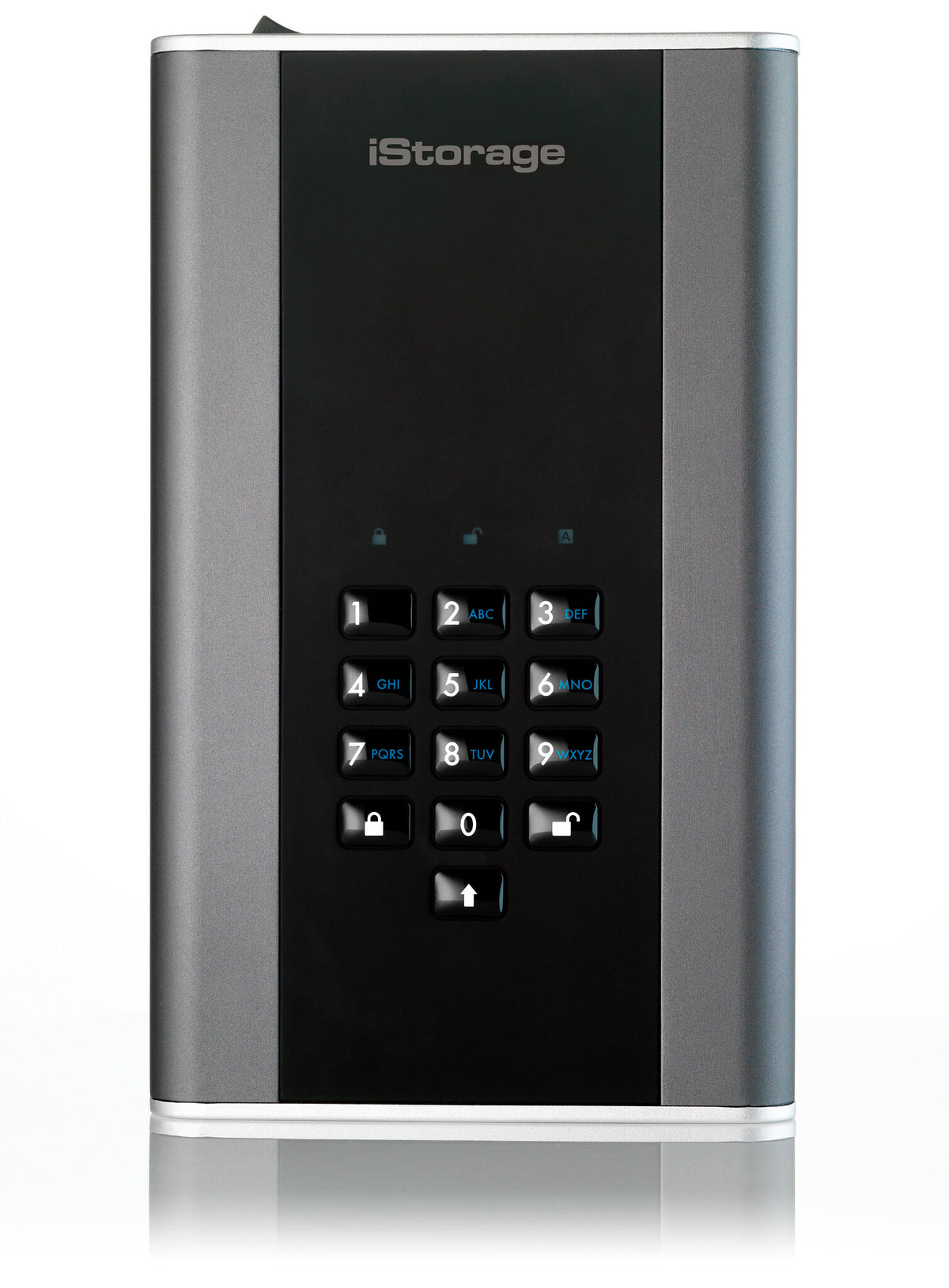 iStorage diskAshur DT2 - Secure Encrypted Desktop Hard Drive in Graphite - Password Protected - 10 TB