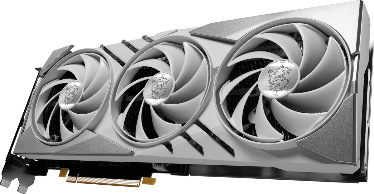 MSI GAMING X SLIM 12G WHITE - NVIDIA 12 GB GDDR6X GeForce RTX 4070 SUPER graphics card