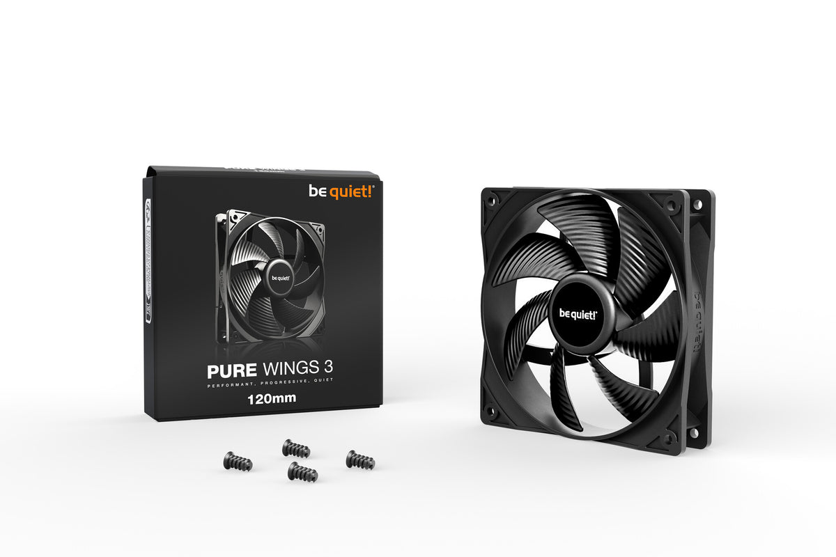 be quiet! Pure Wings 3 - Computer Case Fan in Black - 120mm