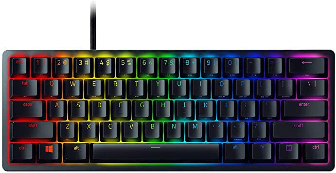 Razer Huntsman Mini Clicky - USB Wired RGB Opto-mechanical Keyboard in Black (QWERTY UK)