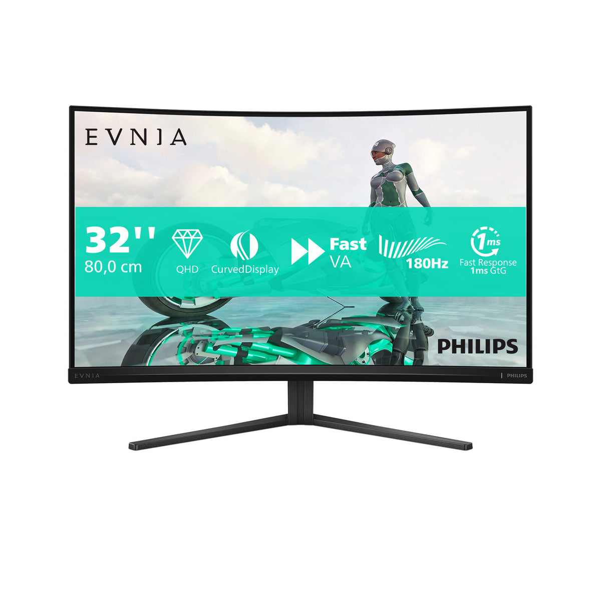 Philips Evnia 32M2C3500L/00 - 80 cm (31.5&quot;) - 2560 x 1440 pixels Quad HD LCD Monitor