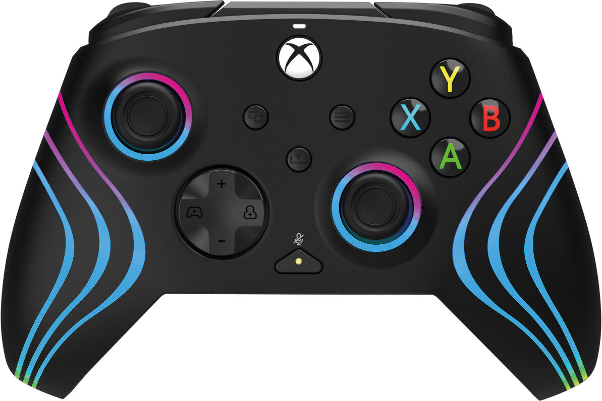 PDP Afterglow Wave - Wired USB Gamepad for PC / Xbox Series X|S in Black