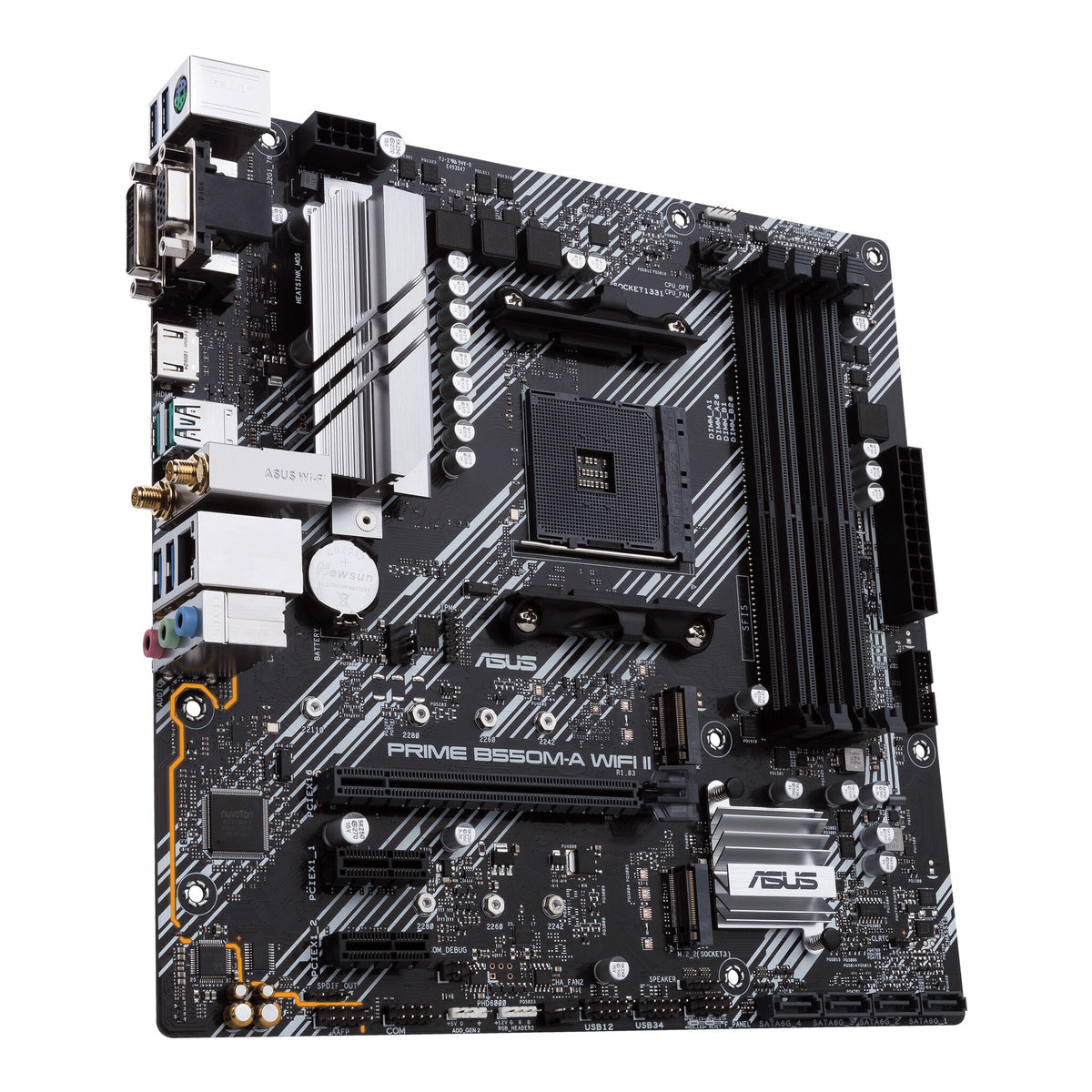 ASUS PRIME B550M-A WIFI II micro ATX motherboard - AMD B550 Socket AM4