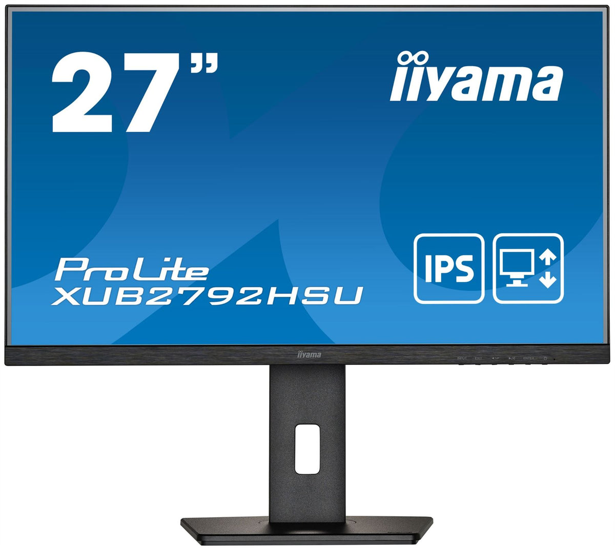 iiyama ProLite XUB2792HSU-B5 LED display 68.6 cm (27&quot;) 1920 x 1080 pixels Full HD Black Monitor