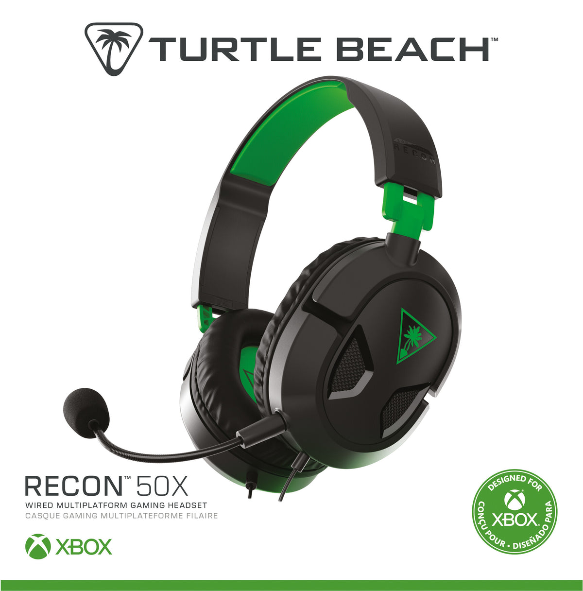 Turtle Beach Recon 50 - Wired Gaming Headset in Black / Green