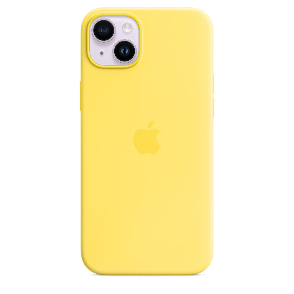 Silicone Case with MagSafe for iPhone 14 Plus  in Canary Yellow