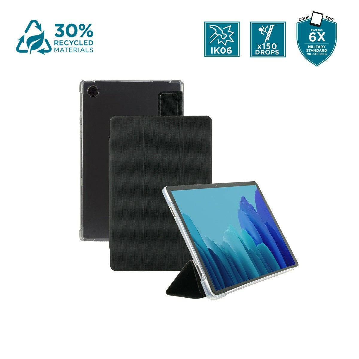 Mobilis Edge Protective Case for Galaxy Tab A9+ in Black