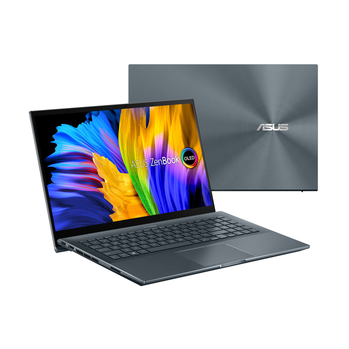 ASUS Zenbook Pro 15 OLED Laptop - 39.6 cm (15.6&quot;) - Touchscreen - AMD Ryzen™ 7 5800H - 16 GB LPDDR4x-SDRAM - 512 GB SSD - Wi-Fi 5 - Windows 11 Home - Grey