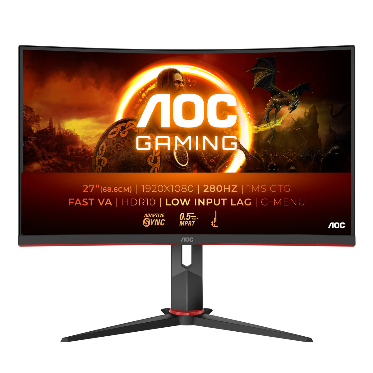 AOC G2 C27G2Z3/BK - 68.6 cm (27&quot;) - 1920 x 1080 pixels Full HD LED Monitor