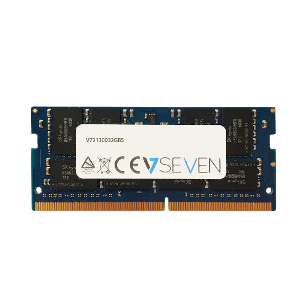 V7 V72130032GBS - 32 GB 1 x 32 GB DDR4 SO-DIMM 2666 MHz memory module