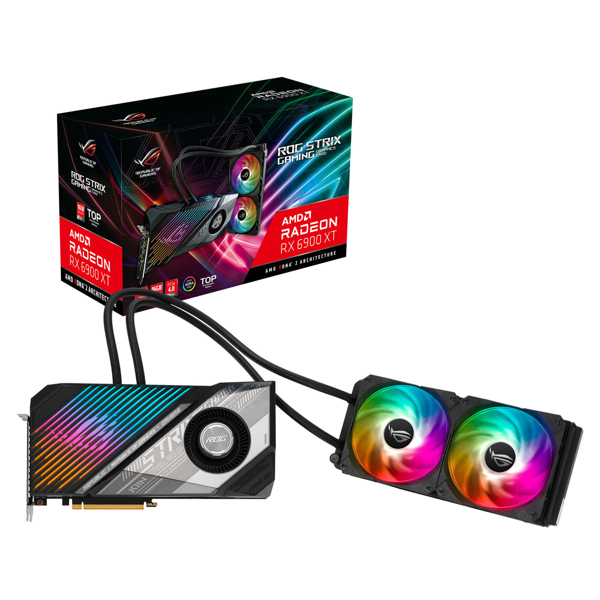 ASUS ROG STRIX LC GAMING - AMD 16 GB GDDR6 Radeon RX 6900 XT graphics card