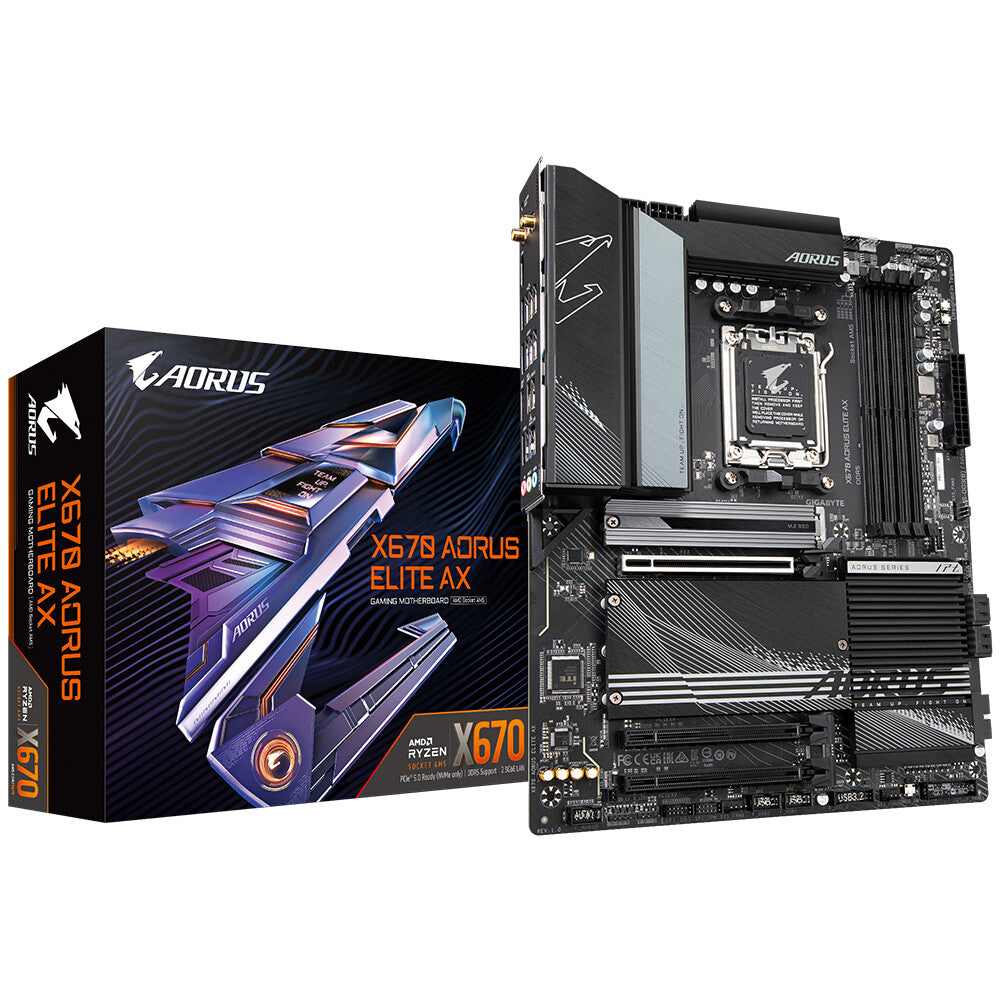 Gigabyte X670 AORUS ELITE AX - AMD X670 Socket AM5 ATX motherboard