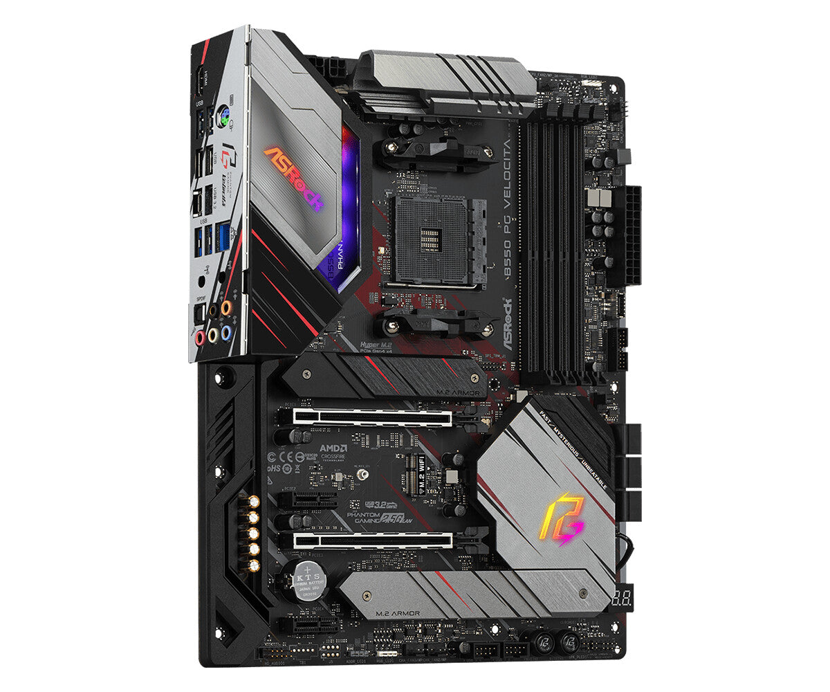 Asrock B550 PG Velocita ATX motherboard - AMD B550 Socket AM4