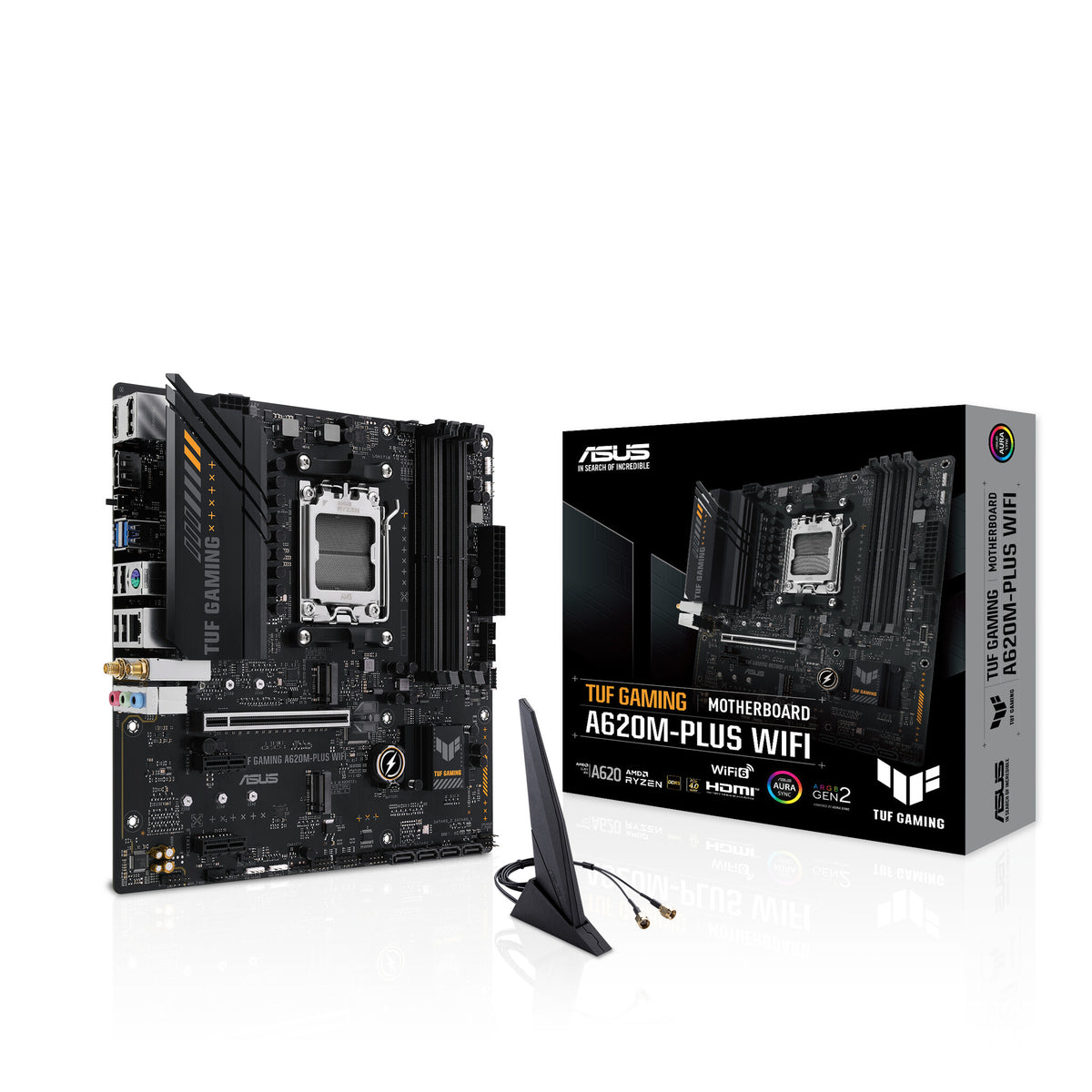 ASUS TUF GAMING A620M-PLUS WIFI micro ATX motherboard - AMD A620 Socket AM5