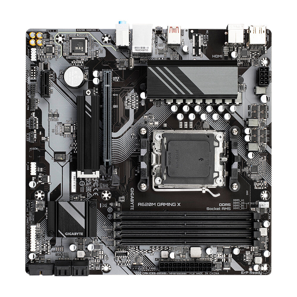 Gigabyte A620M GAMING X Micro ATX motherboard - AMD A620 Socket AM5