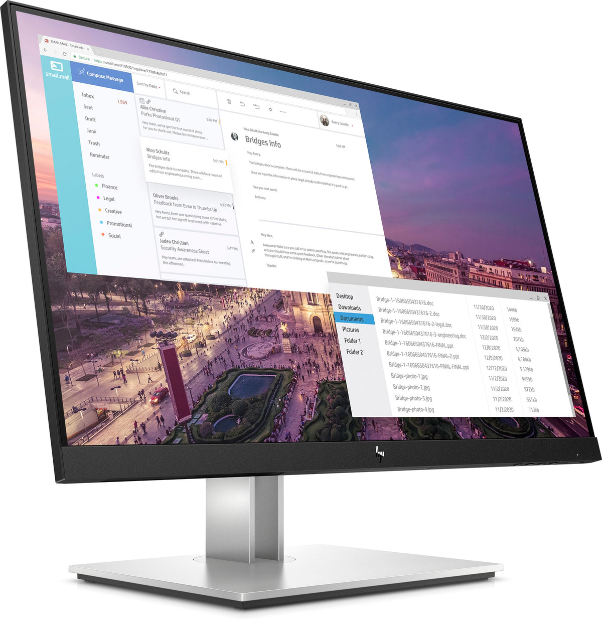 HP E-Series E23 G4 - 58.4 cm (23&quot;) - 1920 x 1080 pixels Full HD LCD Monitor