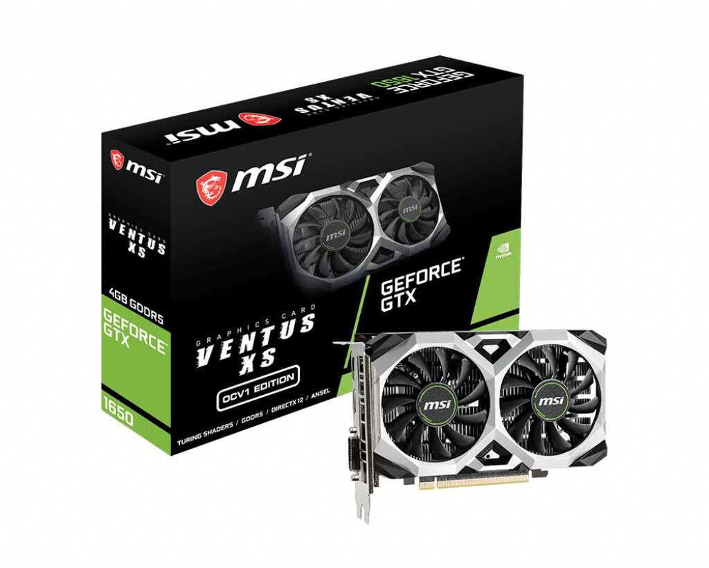 MSI VENTUS XS OCV1 - NVIDIA 4 GB GDDR5 GeForce GTX 1650 graphics card