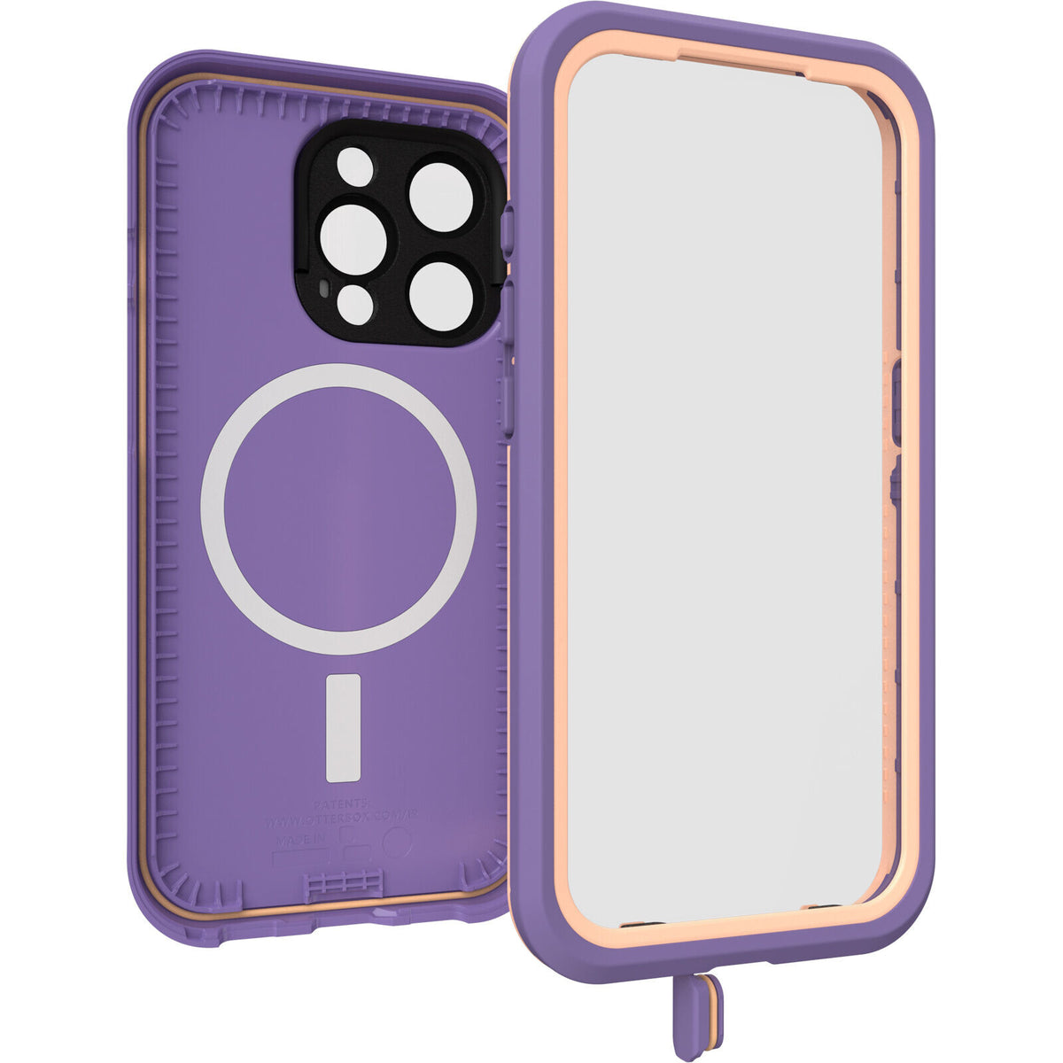 OtterBox Frē Series for iPhone 15 Pro in Rule of Plum (Purple)