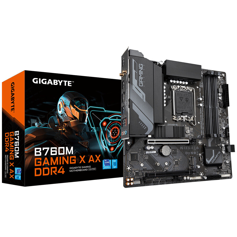 Gigabyte B760M GAMING X AX DDR4 micro ATX motherboard - Intel B760 LGA 1700