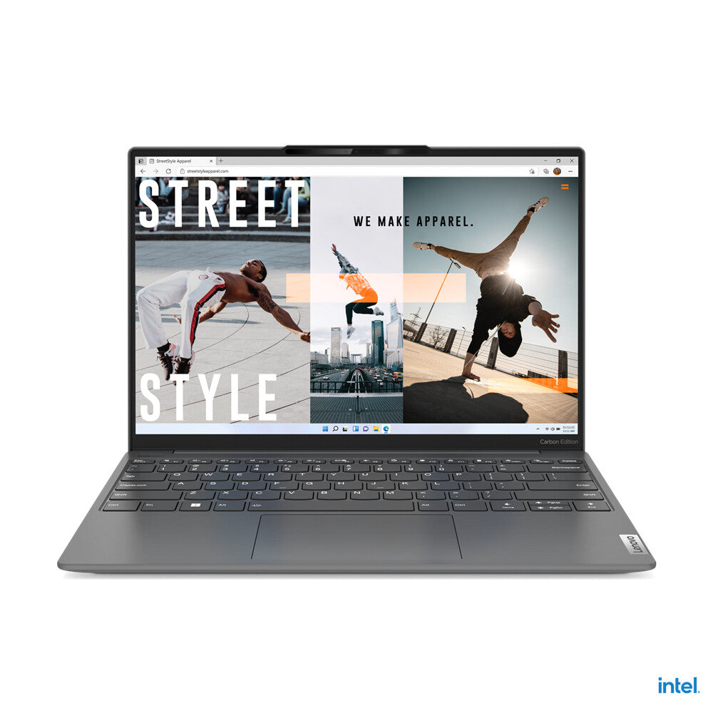 Lenovo Yoga Slim 7 Carbon 13IAP7 Laptop - 33.8 cm (13.3&quot;) - Intel® Core™ i7-1260P - 16 GB LPDDR5-SDRAM - 512 GB SSD - Wi-Fi 6E - Windows 11 Home - Grey