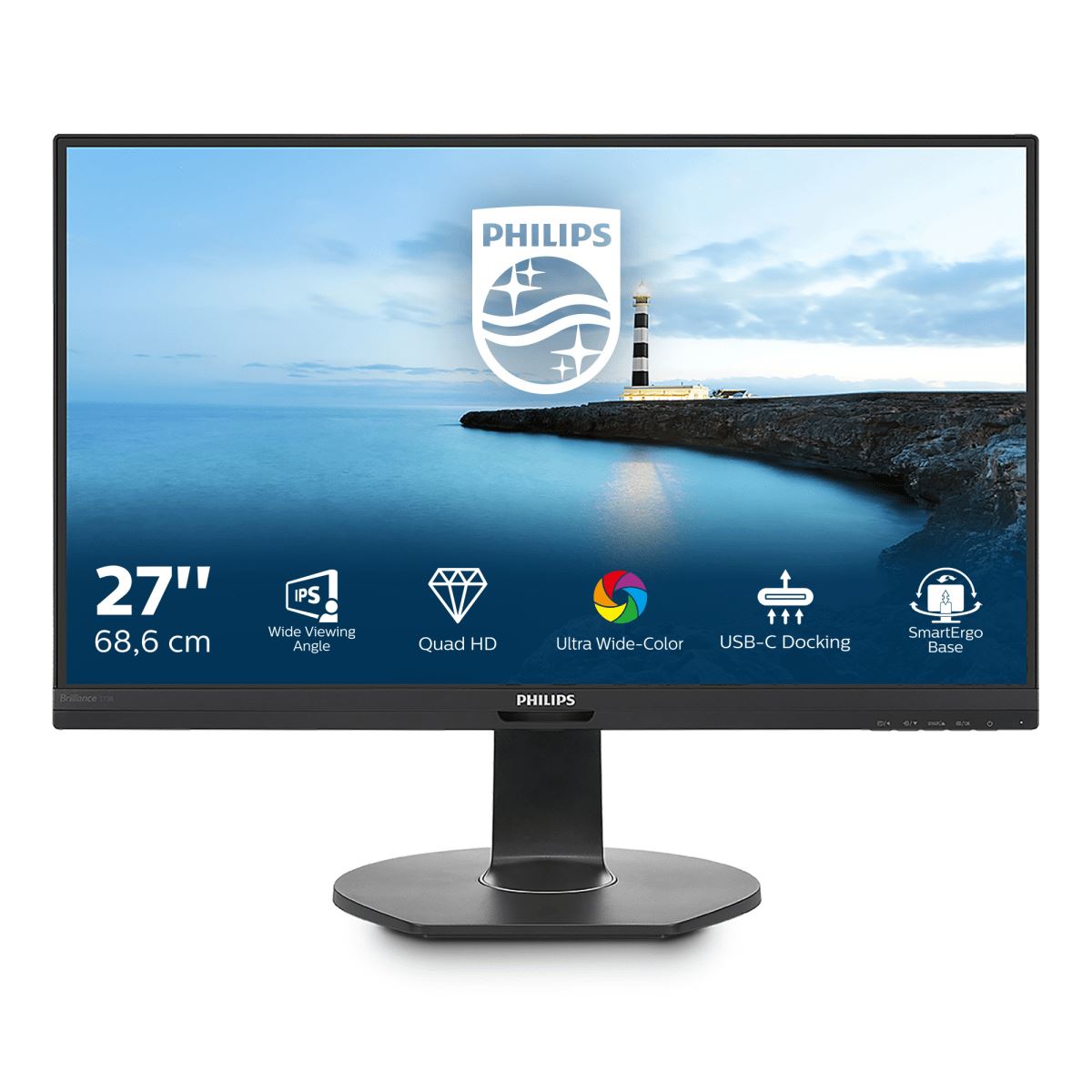 Philips B Line LCD Monitor with USB-C Dock 272B7QUPBEB/00