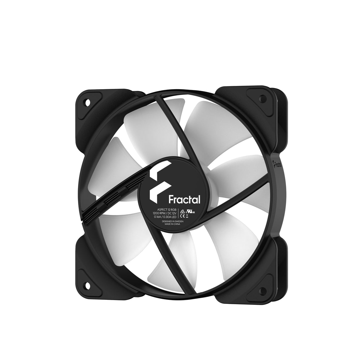 Fractal Design Aspect 12 RGB - Computer Case Fan in Black - 120mm (Pack of 3)