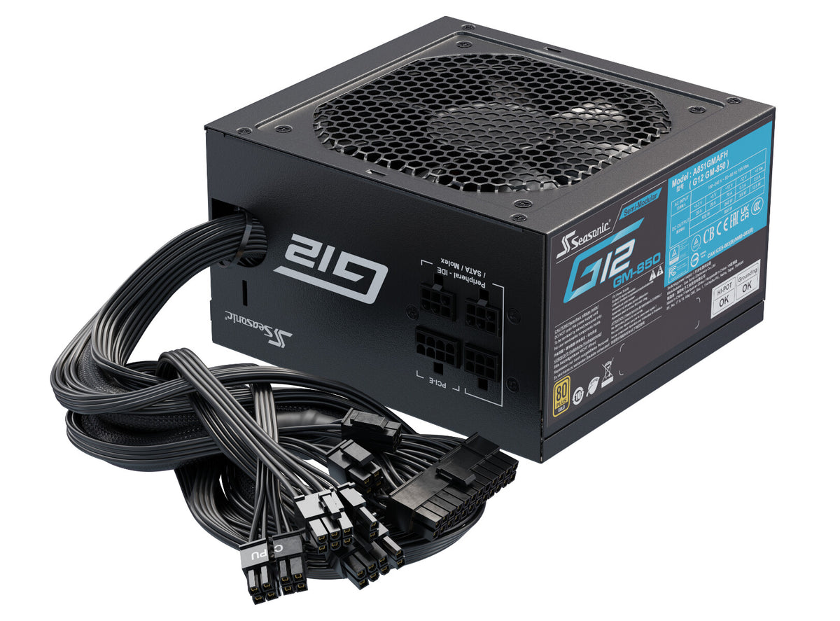 Seasonic G12 GM - 850W 80+ Gold Semi-Modular Power Supply Unit