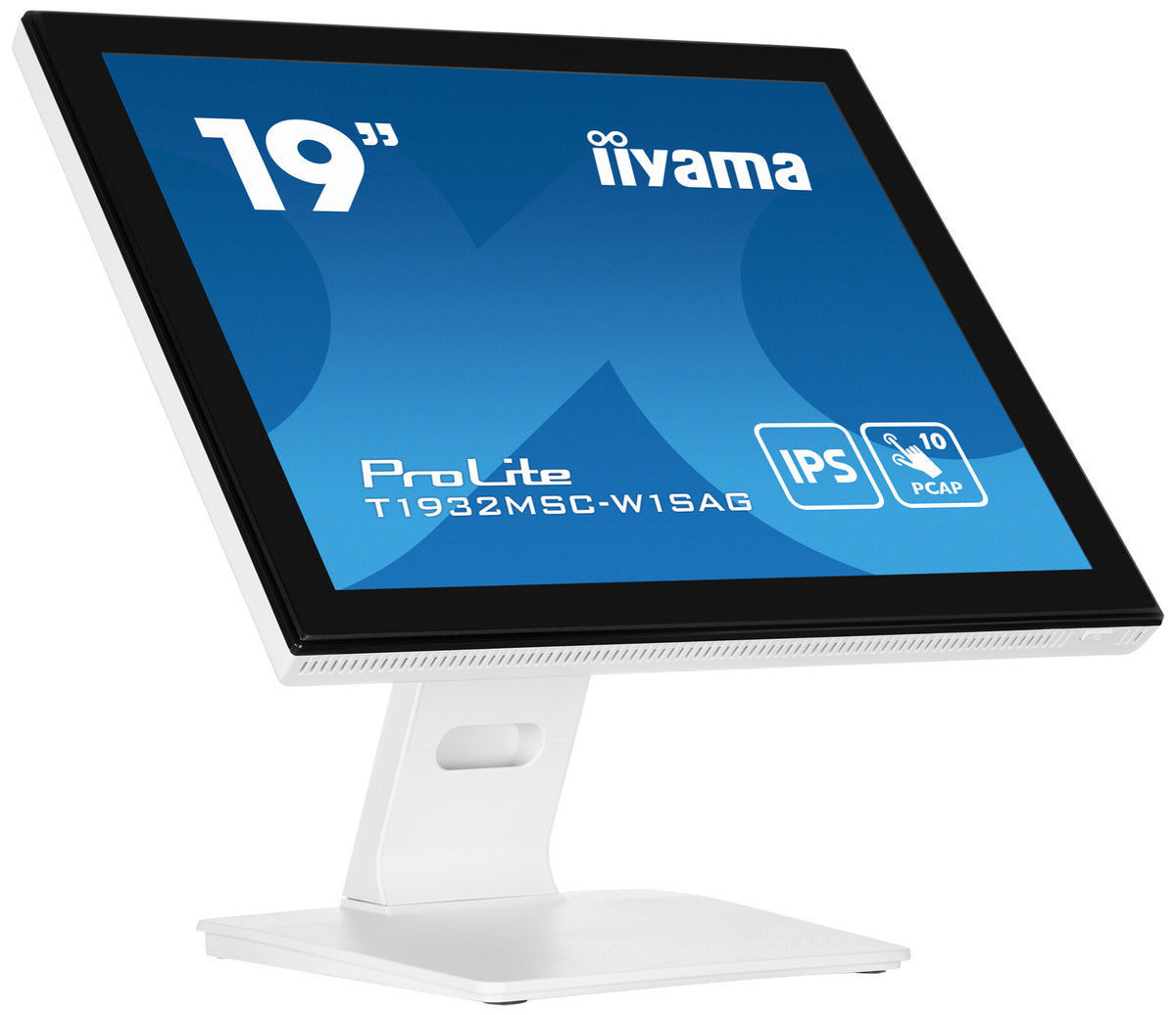 iiyama ProLite T1932MSC-W1SAG computer monitor 48.3 cm (19&quot;) 1280 x 1024 pixels Full HD LED Touchscreen Tabletop White