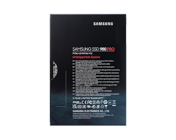 Samsung 980 PRO - PCI Express 4.0 V-NAND MLC NVMe M.2 SSD - 2 TB