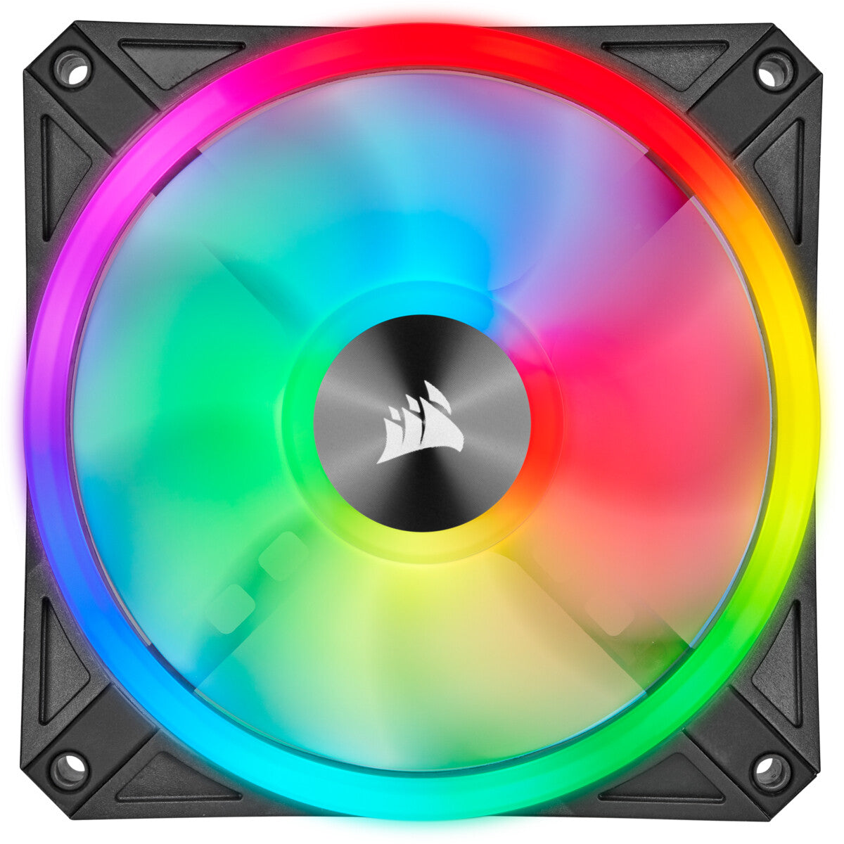 Corsair iCUE QL120 RGB - Computer Case Fan in Black / White - 120mm (Pack of 3)