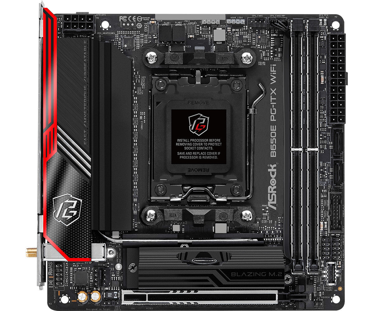 Asrock B650E PG-ITX WiFi mini ITX motherboard - AMD B650 Socket AM5