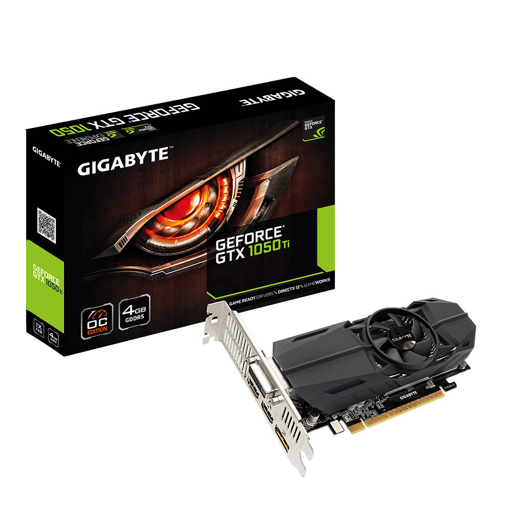 GIGABYTE Low Profile OC - NVIDIA 4 GB GDDR5 GeForce GTX 1050 Ti graphics card