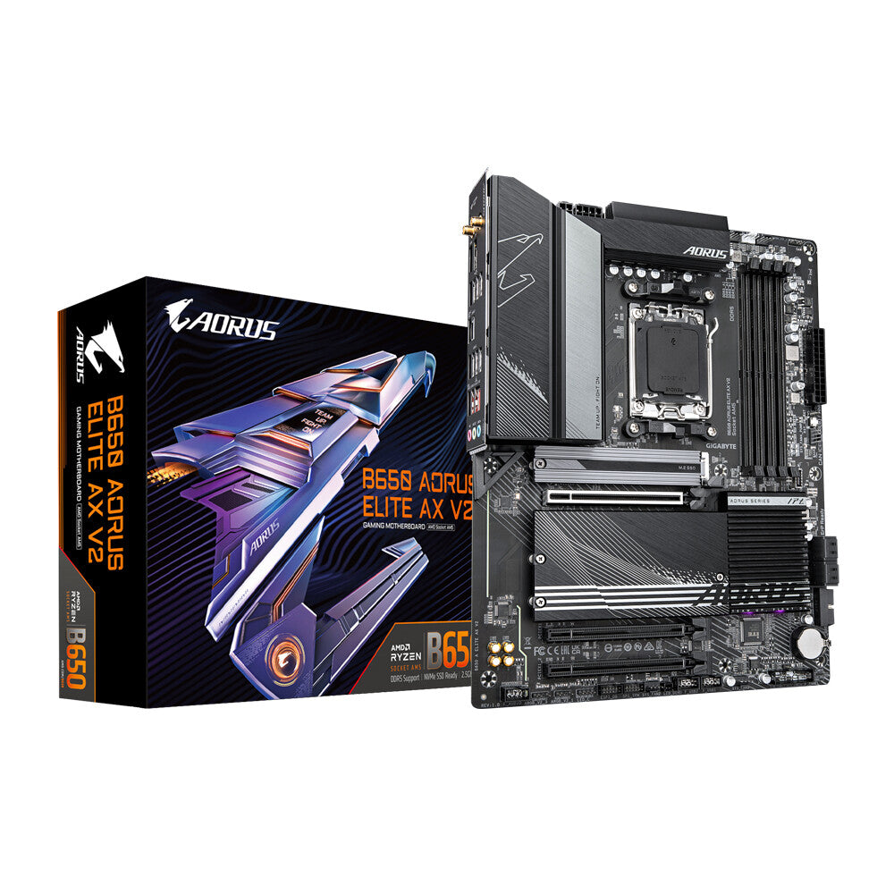 Gigabyte B650 AORUS ELITE AX V2 ATX motherboard - AMD B650 Socket AM5