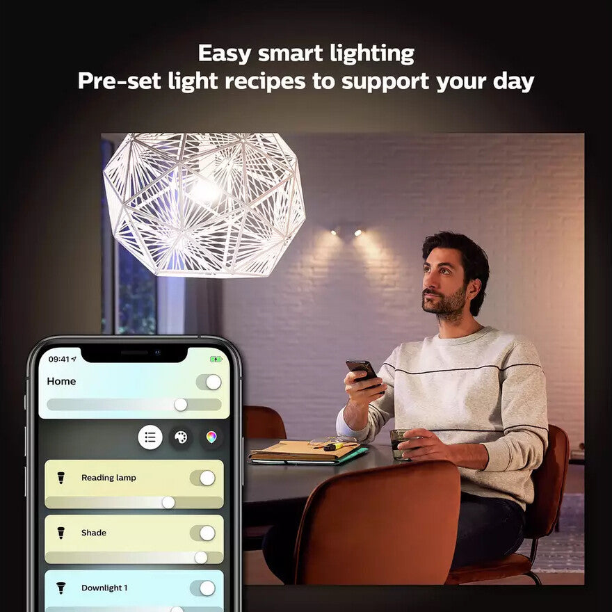 Philips Hue Smart lightbulb - White ambiance - GU10 (Pack of 6)