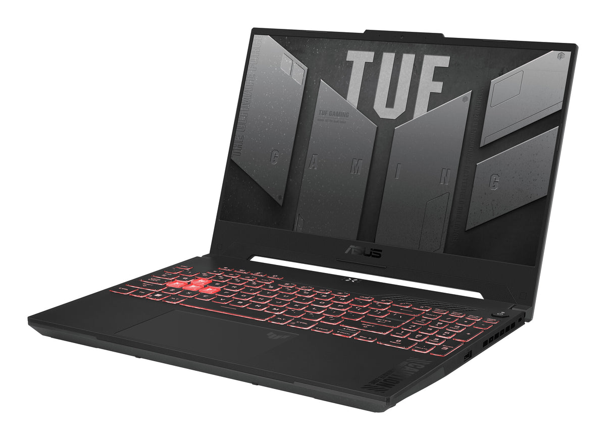 ASUS TUF Gaming A15 Laptop - 39.6 cm (15.6&quot;) - AMD Ryzen™ 5 7535HS - 8 GB DDR5-SDRAM - 512 GB SSD - NVIDIA GeForce RTX 4050 - Wi-Fi 6 - Windows 11 Home - Black / Grey