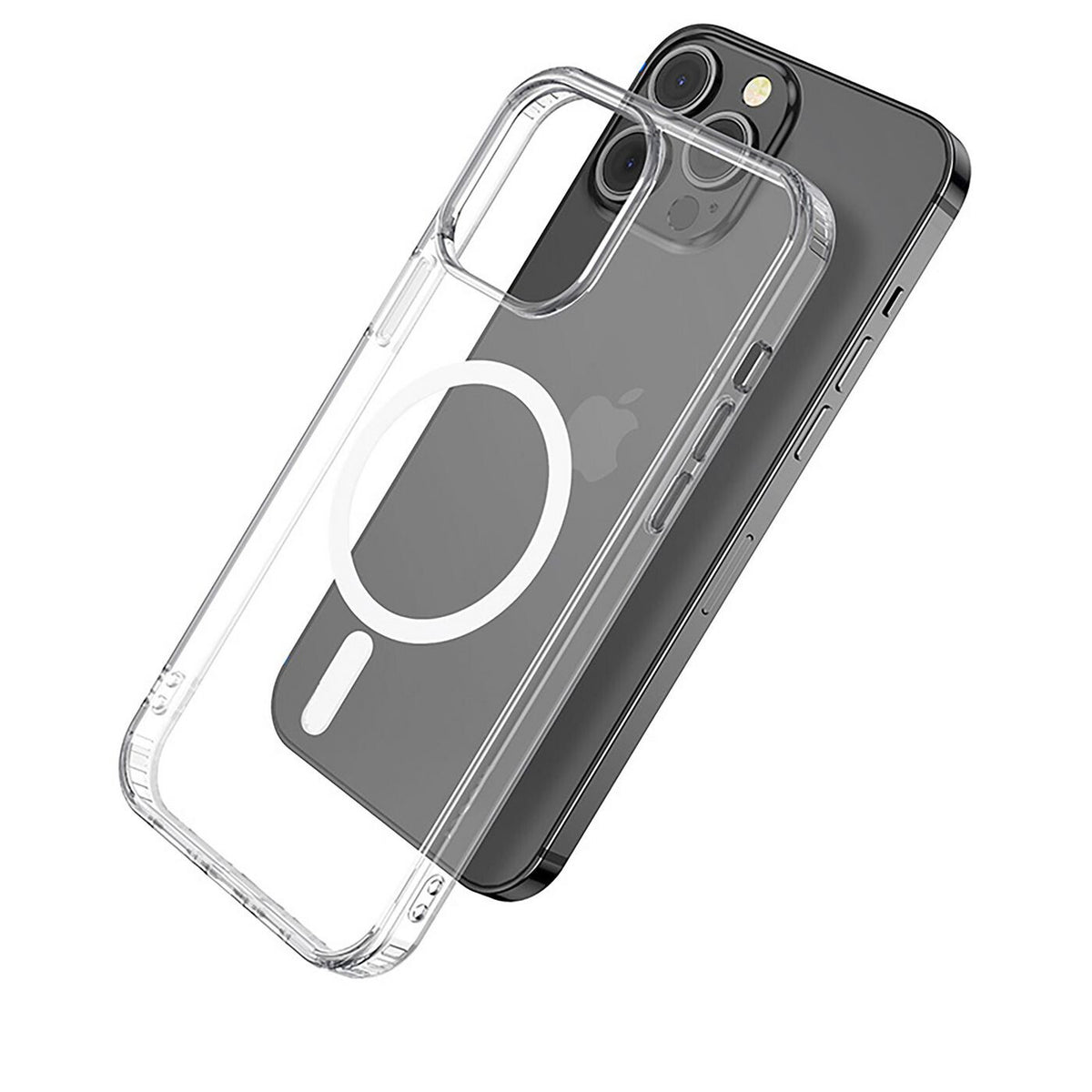 eSTUFF BERLIN Magnetic Hybrid mobile phone case for iPhone 14 Pro Max in Transparent