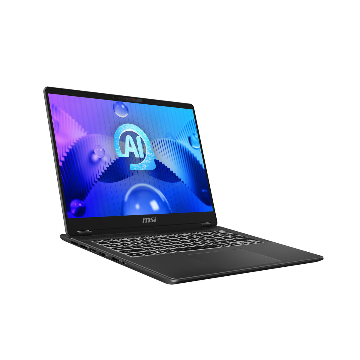 MSI Prestige 14 AI STUDIO Laptop - 35.6 cm (14&quot;) - Intel Core Ultra 7 155H - 32 GB DDR5-SDRAM - 1 TB SSD - NVIDIA GeForce RTX 3050 - Wi-Fi 7 - Windows 11 Home - Grey