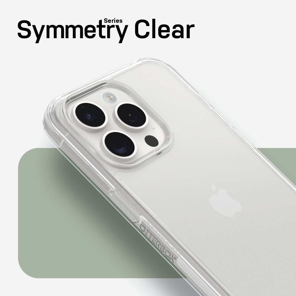 OtterBox Symmetry Clear Series for iPhone 15 Pro in Clear