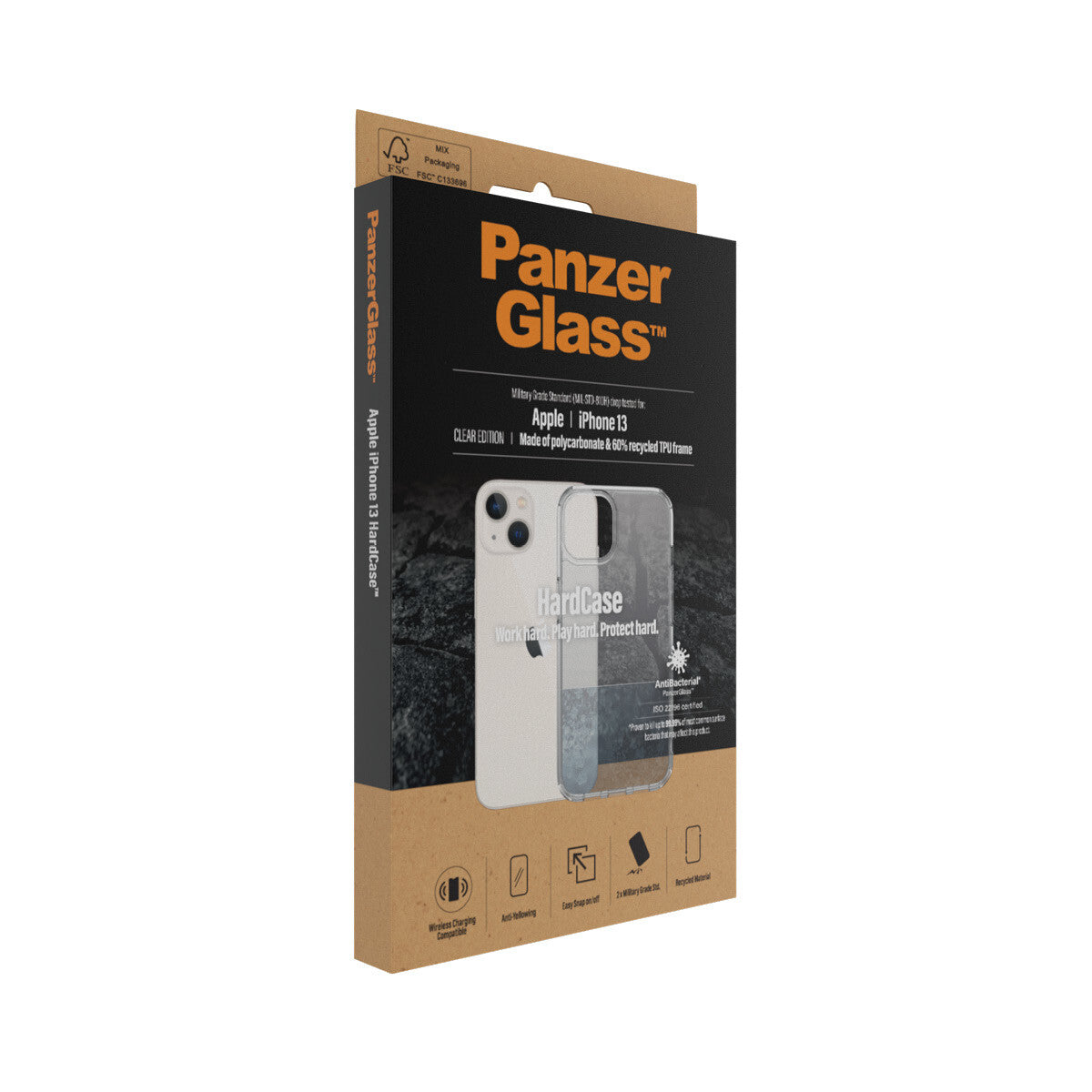 PanzerGlass ® HardCase for iPhone 13 in Transparent