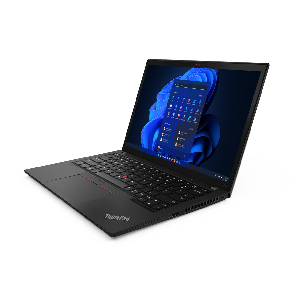 Lenovo ThinkPad X13 Gen 3 Laptop - 33.8 cm (13.3&quot;) - Intel® Core™ i5-1235U - 16 GB LPDDR5-SDRAM - 256 GB SSD - Wi-Fi 6E - Windows 11 Pro - Black