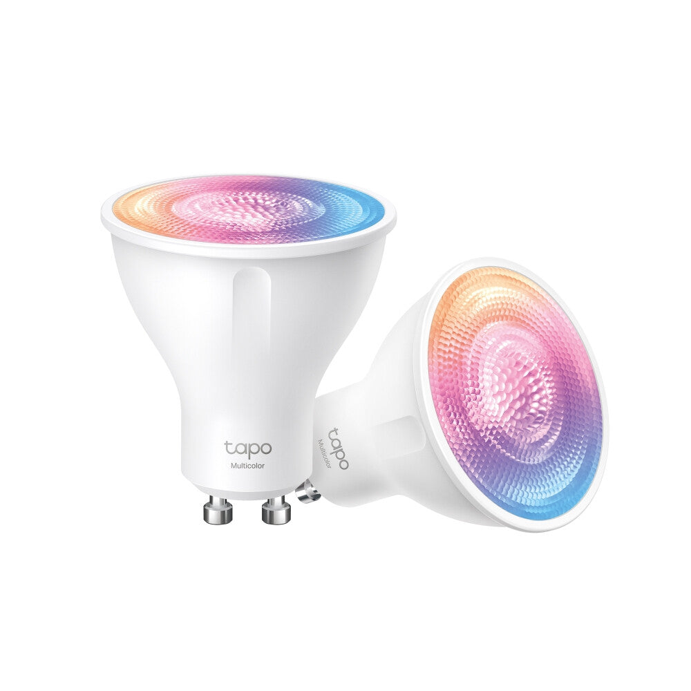 TP-Link Tapo Smart Wi-Fi Lightbulb - Multicolour - GU10 (Pack of 2)