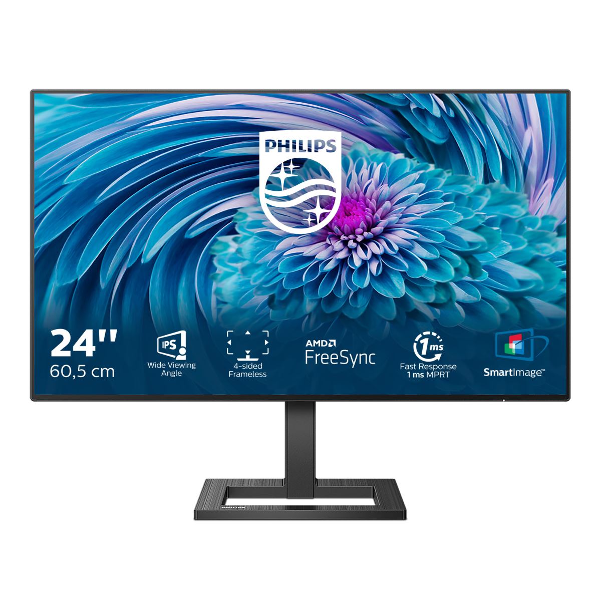 Philips E Line 242E2FA/00 Computer Monitor 60.5 cm (23.8&quot;) 1920 x 1080 pixels Full HD LCD Black